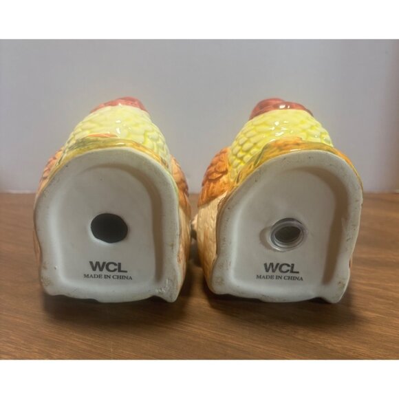 WCL Thanksgiving Turkey Salt & Pepper Shakers Ceramic Seasonal Table Decor - Picture 6 of 9